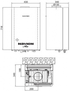 Котел наст. газ. Navien HEATLUXE NGB150-24A (24кВт, откр.к.,двухконт.,разд.т/о) Котел наст. газ. Navien HEATLUXE NGB150-24A (24кВт, откр.к.,двухконт.,разд.т/о)