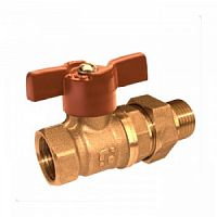 Кран шаровый американка Ду20(3/4") В/Н, бабочка, ROMMER