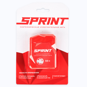 Нить сантехн. для герметизации резьбы "Sprint" 50м бокс+50м катушка, блистер Нить сантехн. для герметизации резьбы "Sprint" 50м бокс+50м катушка, блистер