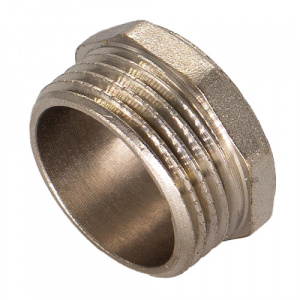 Пробка Ду15(1/2") наруж. резьба, никелир. Пробка Ду15(1/2") наруж. резьба, никелир.