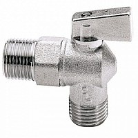 Кран угловой 1/2"х1/2" металлокерамика, хром. с отражат MAGNUS