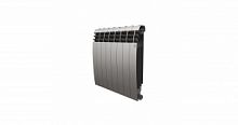 Радиатор биметаллический Royal Thermo BiLiner 500 /Silver Satin серый, 8 секций