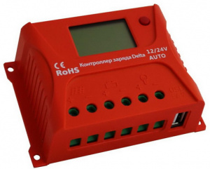 Контроллер заряда для солнечных батарей Delta PWM 2430 30A, 12V/24V Контроллер заряда для солнечных батарей Delta PWM 2430 30A, 12V/24V