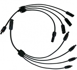 Коннектор MC4Y 4in1 Cable комплект из двух разъемов Коннектор MC4Y 4in1 Cable комплект из двух разъемов