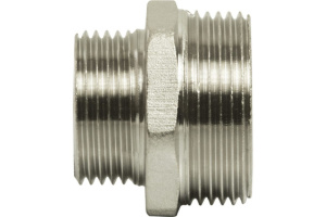 Ниппель переходной 1"х1/2" никелир. VRT, СТМ, LD Ниппель переходной 1"х1/2" никелир. VRT, СТМ, LD
