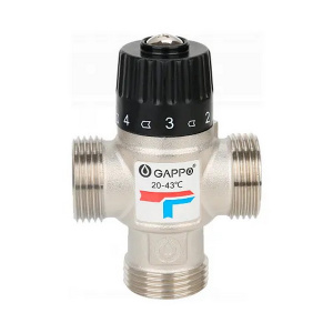Клапан термостатический смесительный трехход. 1" НР (20-43°C) GAPPO G1441.06 Клапан термостатический смесительный трехход. 1" НР (20-43°C) GAPPO G1441.06