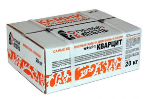 Камни для бани КВАРЦИТ колотый, коробка 20кг. фото 2 Камни для бани КВАРЦИТ колотый, коробка 20кг. фото 2