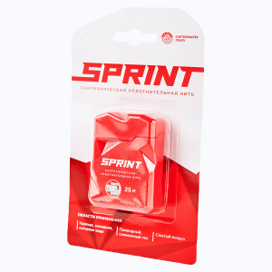 Нить сантехн. для герметизации резьбы "Sprint" 25м, блистер фото 3 Нить сантехн. для герметизации резьбы "Sprint" 25м, блистер фото 3