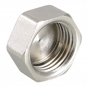 Заглушка Ду15(1/2"), внутр. резьба, никелир. Заглушка Ду15(1/2"), внутр. резьба, никелир.